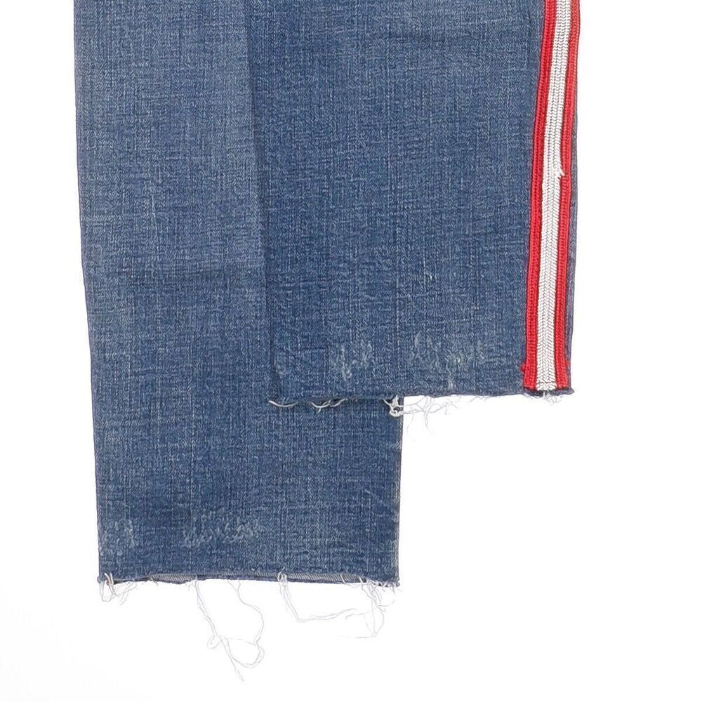 Blanknyc Rivington Jeans Size 25 Womens High Rise Slim Leg Distress Blue 27x27.5 - Picture 6 of 11